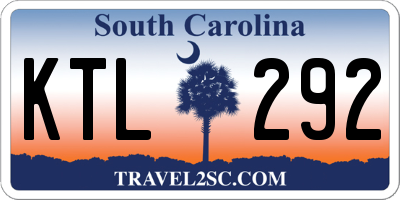 SC license plate KTL292