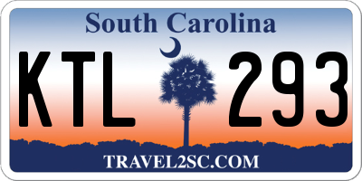 SC license plate KTL293