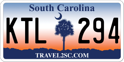 SC license plate KTL294