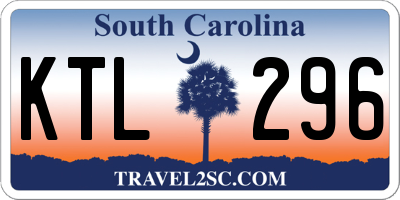 SC license plate KTL296