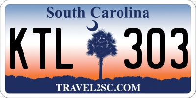 SC license plate KTL303
