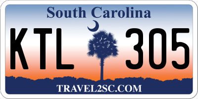 SC license plate KTL305