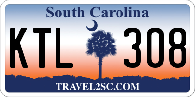 SC license plate KTL308