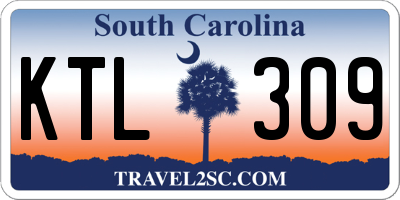 SC license plate KTL309