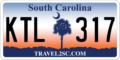 SC license plate KTL317