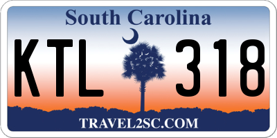 SC license plate KTL318
