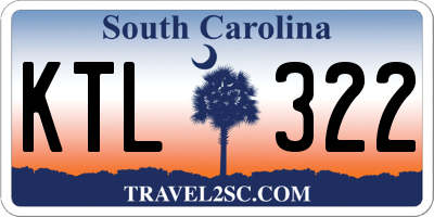 SC license plate KTL322