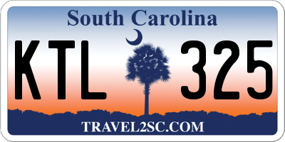 SC license plate KTL325
