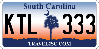 SC license plate KTL333