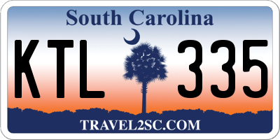 SC license plate KTL335