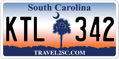 SC license plate KTL342