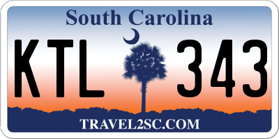 SC license plate KTL343