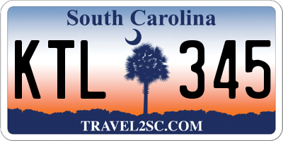 SC license plate KTL345