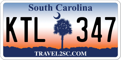 SC license plate KTL347