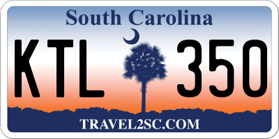 SC license plate KTL350