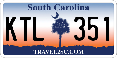 SC license plate KTL351