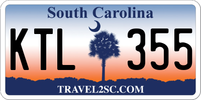 SC license plate KTL355