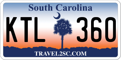 SC license plate KTL360