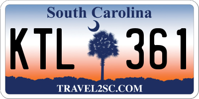 SC license plate KTL361