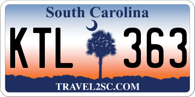 SC license plate KTL363