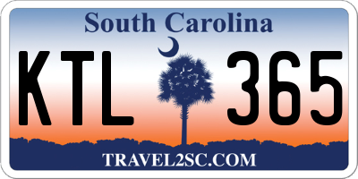 SC license plate KTL365