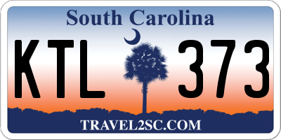 SC license plate KTL373