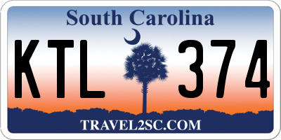 SC license plate KTL374