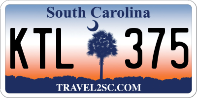 SC license plate KTL375