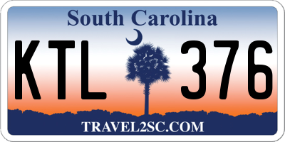 SC license plate KTL376