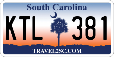 SC license plate KTL381