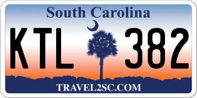 SC license plate KTL382