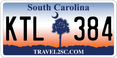 SC license plate KTL384