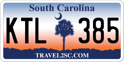 SC license plate KTL385