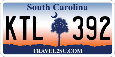 SC license plate KTL392
