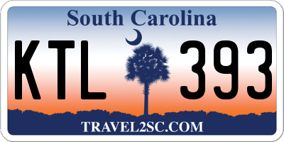 SC license plate KTL393