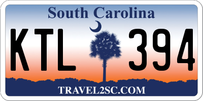 SC license plate KTL394