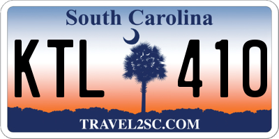 SC license plate KTL410