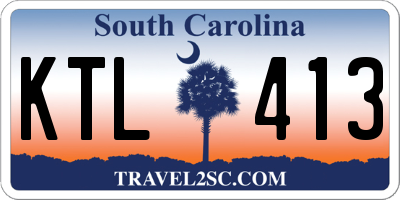 SC license plate KTL413