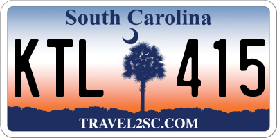 SC license plate KTL415