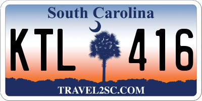 SC license plate KTL416