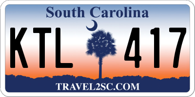 SC license plate KTL417