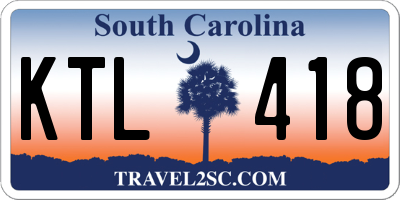 SC license plate KTL418