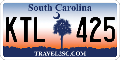 SC license plate KTL425