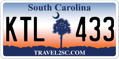 SC license plate KTL433