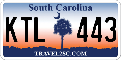 SC license plate KTL443