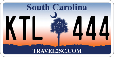 SC license plate KTL444