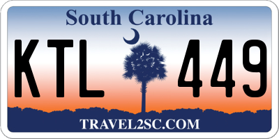 SC license plate KTL449