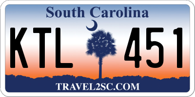 SC license plate KTL451