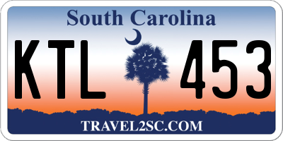 SC license plate KTL453