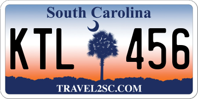 SC license plate KTL456